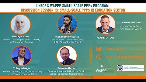 Small-scale PPPs Discussion Session #13_Small-Scale PPPs in Education Sector