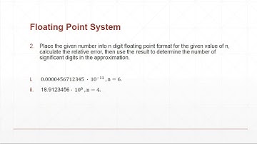 Floating point system | Part 2 | Numerical Computation