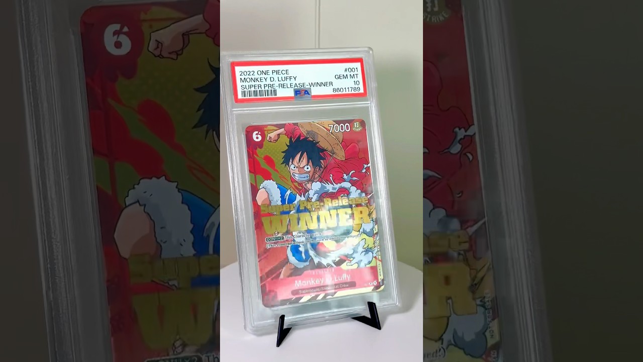 Monkey D. Luffy Super Pre-Release Winner Card - First English One Piece Prize Card 🏆 P-001