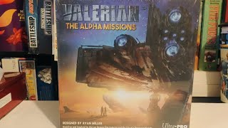 Unboxing Valerian The Alpha missions board game 