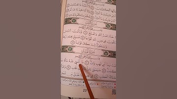 سورة المسد برواية ورش للمبتدئين والامهات