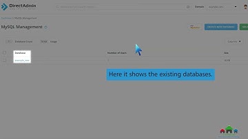 How to create a new database user in DirectAdmin   SiveHost