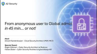 Episode 36 - From anonymous user to Global admin in 45 min... or not!