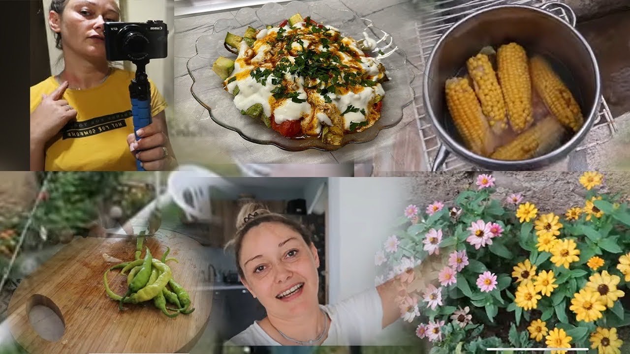 Алергична реакция?||Тиквички в еърфрайър 😋||Домашна царевица☺️