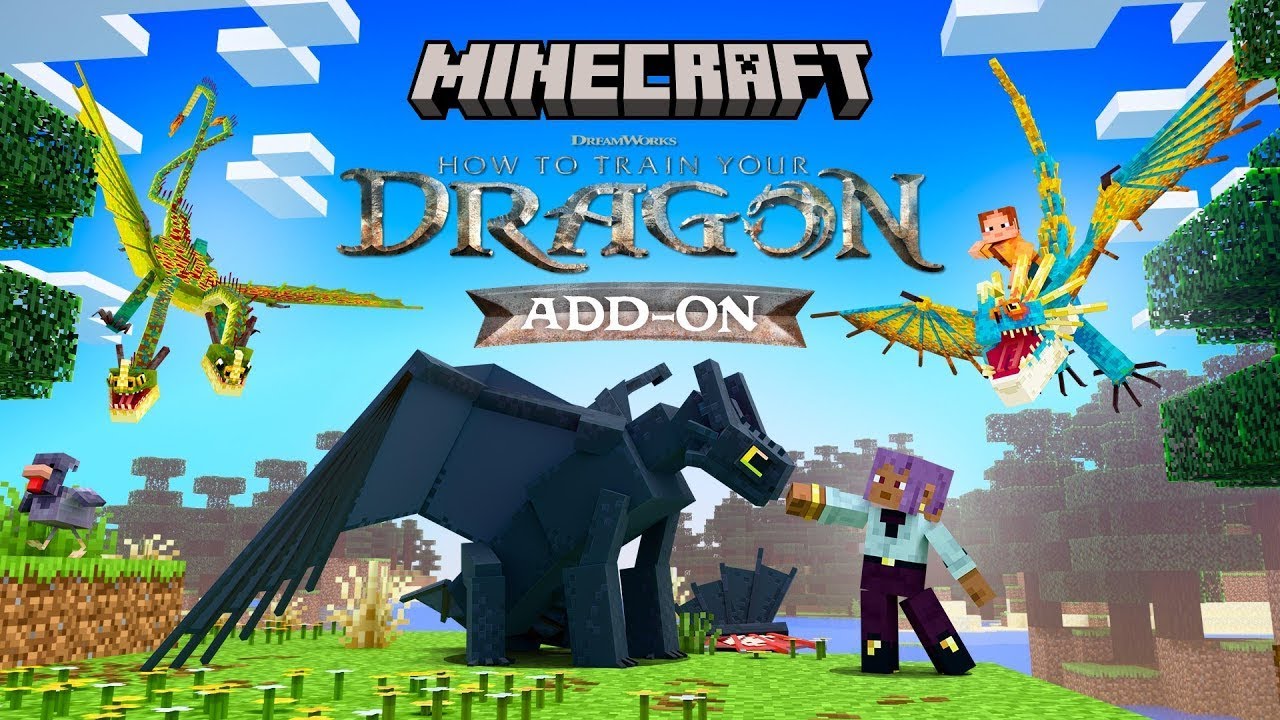ADDON de Como Treinar o Seu Dragão para Minecraft PE (Bedrock)