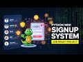 Python Login & Signup System 🔐 | Job Ready Project 🚀 | No Database | Beginner Friendly
