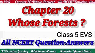 Whose Forests?Class 5 EVS NCERT Question answers #nmcreativelearning #drrukmanisharma #whoseforests Net Worth