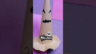 how to make witch hat for Halloween🎩 #halloween #halloweenideas #witch #origami
