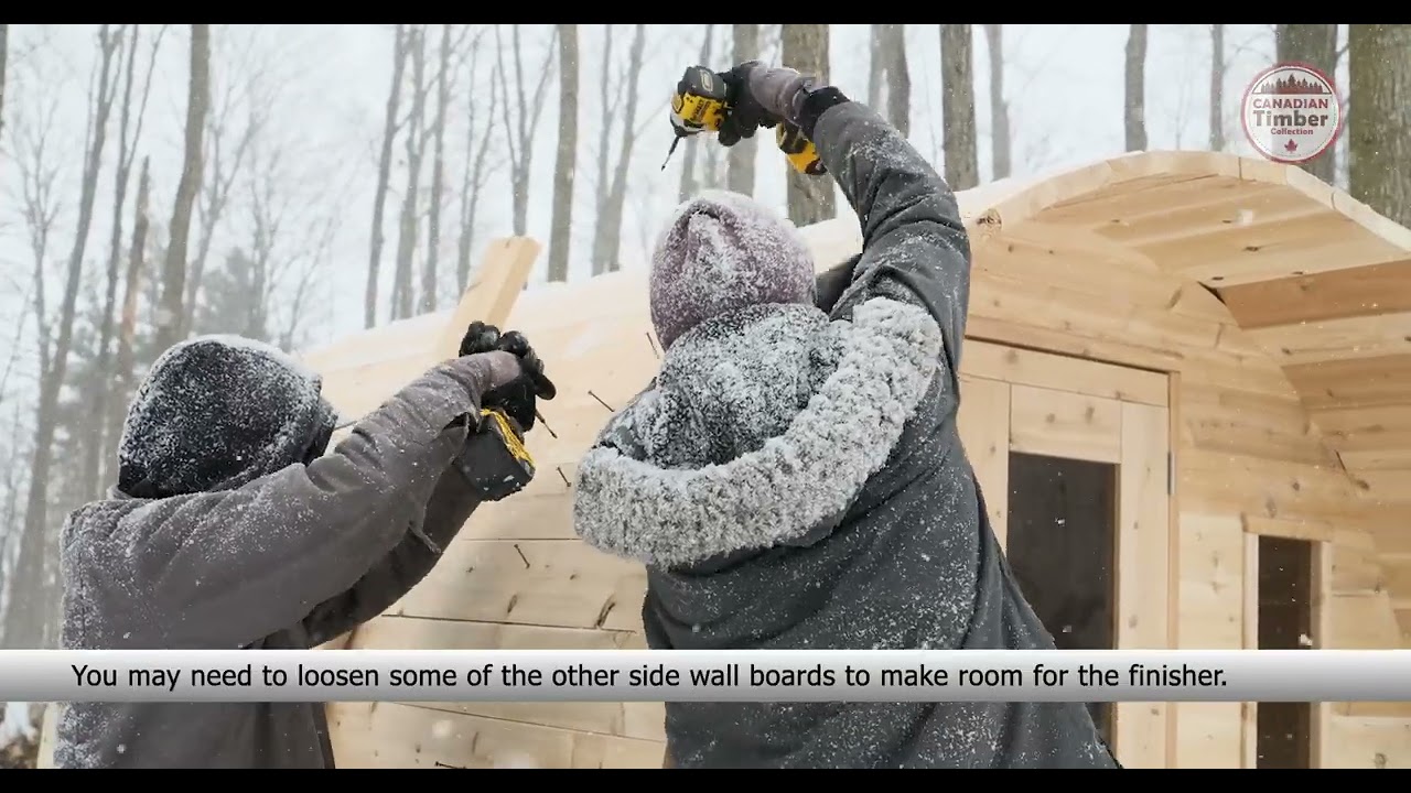 Watch: Barrel Sauna Assembly Walkthrough