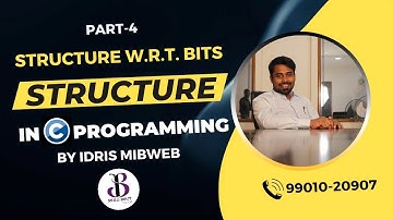 structures part -4 | Structure with respective Bits memory by Idris Mibweb