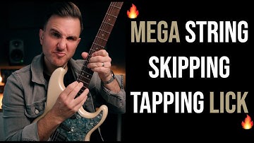 MEGA String Skipping Pentatonic Tapping Lick 🔥