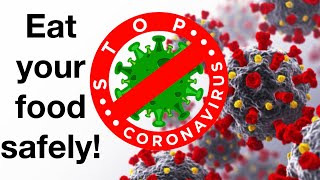 Enjoy your meals safely during the COVID-19 pandemic. Kill the Coronavirus. Let&#39;s eat worry FREE!