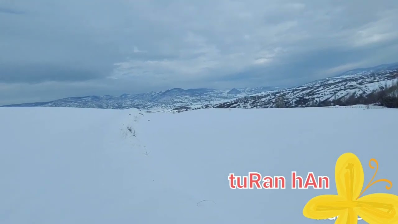 Görümlü kasabası kar görüntüsüyle