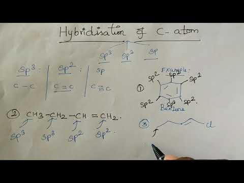 hybridisation of carbon atoms/Sp/Sp2/Sp3 |@SaNtHoSh ChEmIsTrY| Tamil