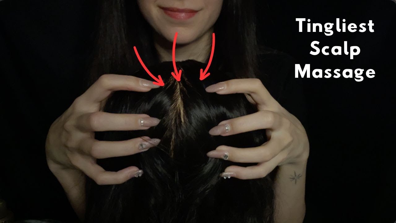 ASMR| Scalp massage with Ear to ear whispering (hair brushing, scratching sounds)