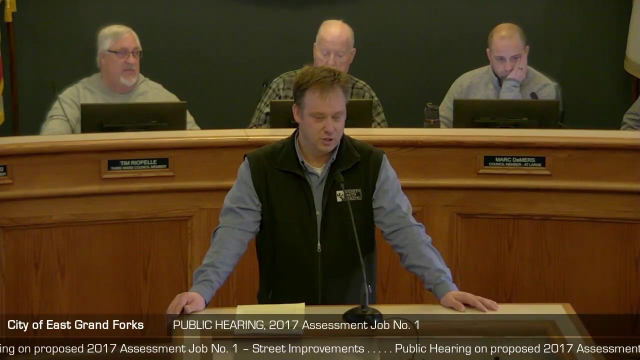 February 7th, 2017 East Grand Forks City Council YouTube