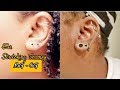 ear stretching journey from 14g to 0g at home! 🔸️🔸️🔸️