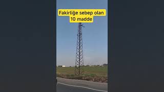 Fakirliğe Sebep Olan 10 Madde Inrahmeti Şfet