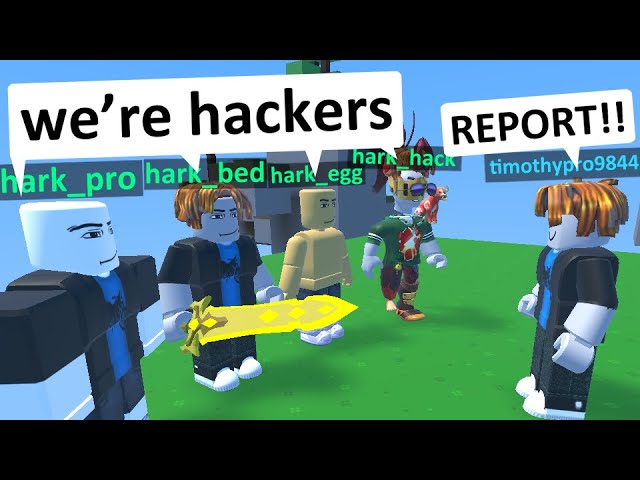 I Pretended to be a HACKER in Roblox BedWars 