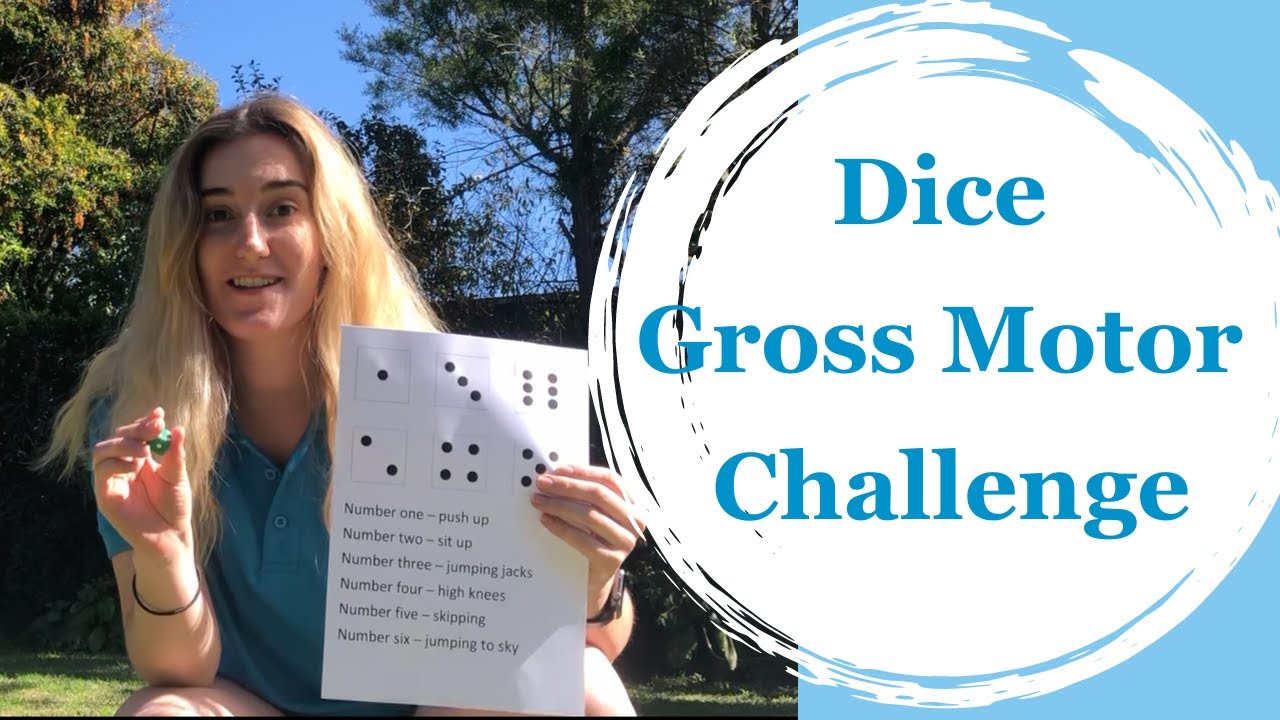 Dice Gross Motor Challenge - YouTube