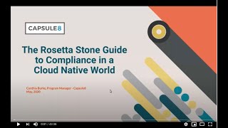 Webinar: The Rosetta Stone Guide to Compliance in a Cloud-Native World