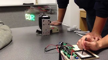 Persistence of Vision Display with Real Time Touchpad Input [Cornell ECE 4760 Spring 2012]