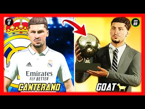 SIMULE LA CARRERA de UN CANTERANO RANDOM DEL REAL MADRID en FIFA 23