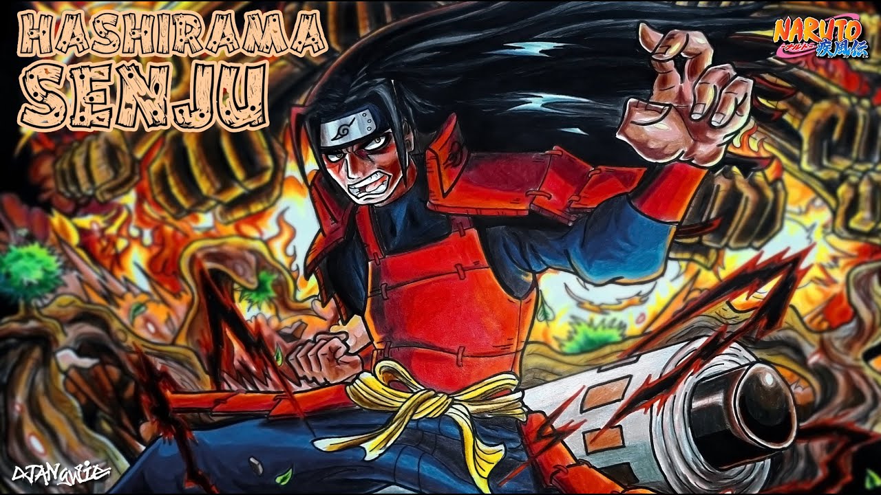 Speed Drawing Hashirama Senju Senpou Mokuton Shinsuusenju