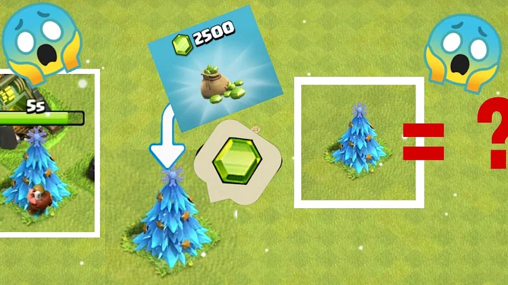 What happens when you remove X-mas Tree obstacle in Clash of clans || COC ||