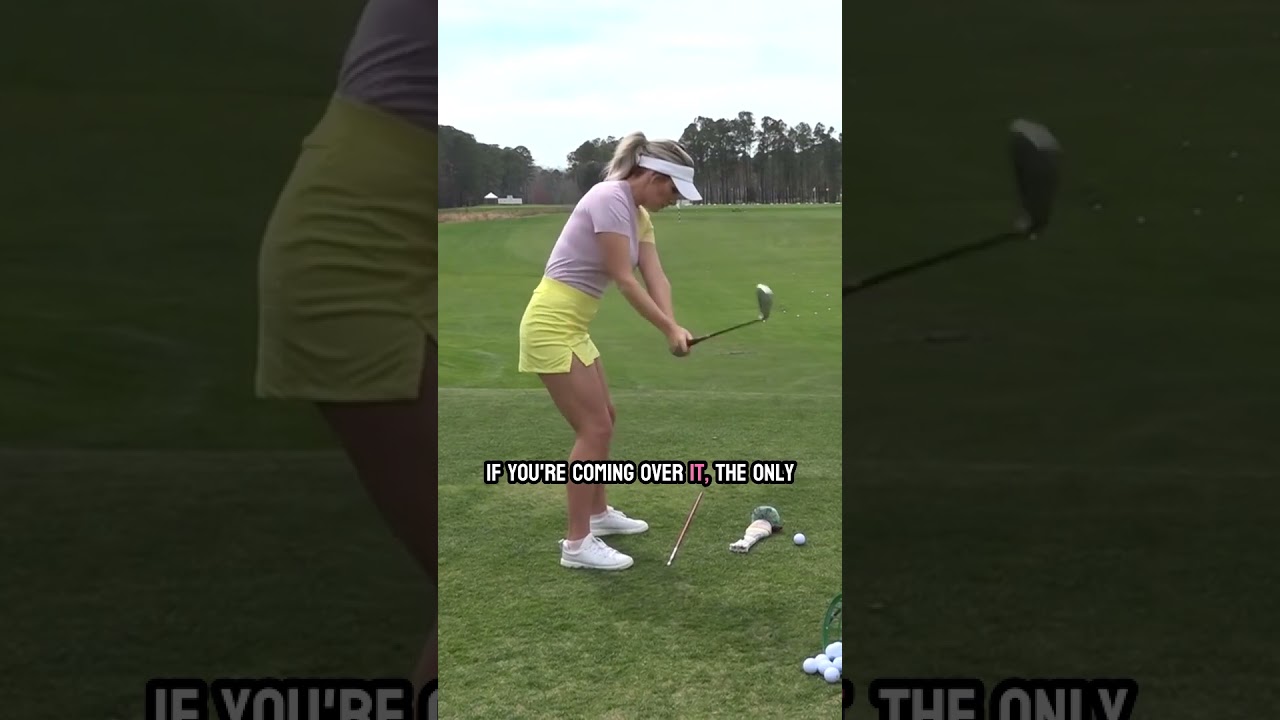 Golf Tip from Paige Spiranac: Slicing the Ball Drill 