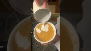 Day 62 trying hard latte art designs #coffee #coffeeart