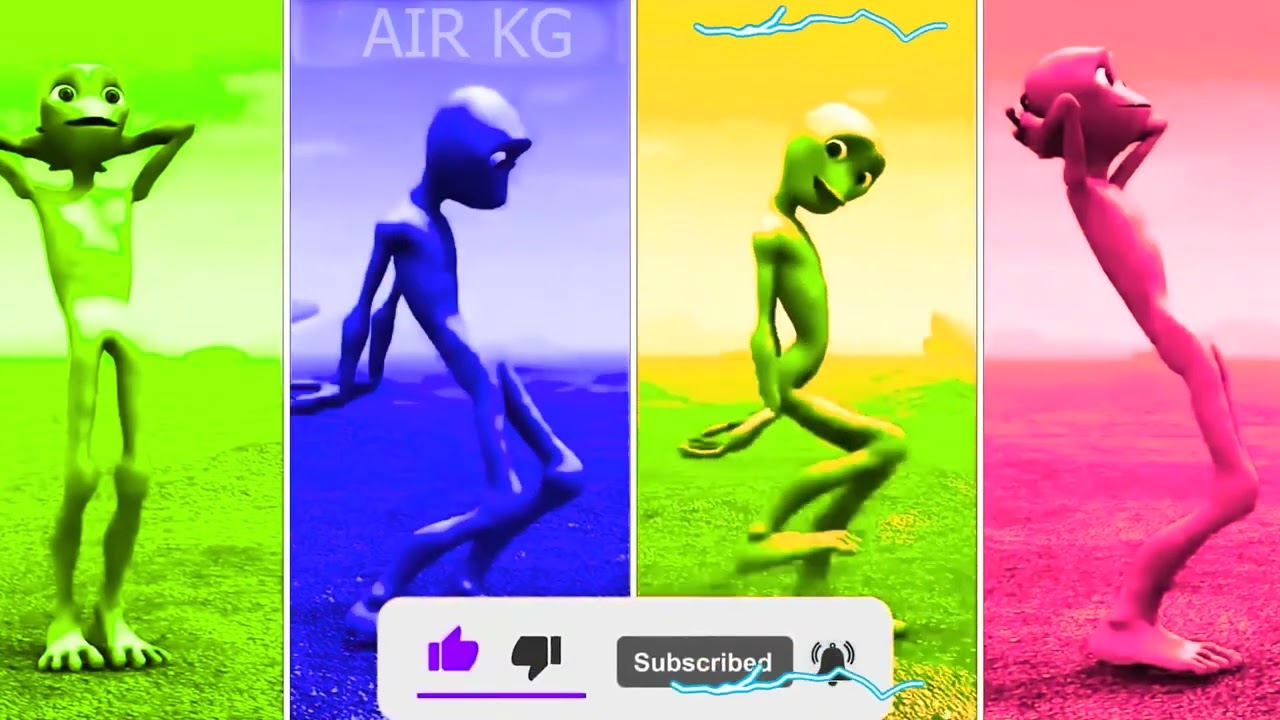 funny alien dance // cartoon dance