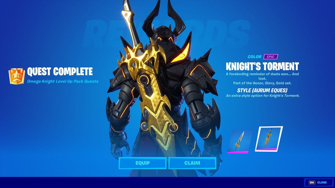 Unlock Knight's Torment AURUM EQUES Style // Level Up Token Locations Guide in Fortnite (Week 3)