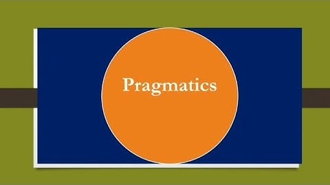 Introducing Pragmatics | Linguistics & Physical Context | Deixis
