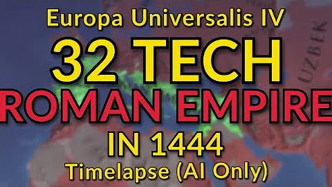 EU4 But the Roman Empire has 32 Tech in 1444 | AI Only