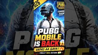 PUBG Mobile Wapas Aane Wala Hai 😳 Final Truth!