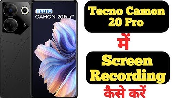 How to record screen in Tecno Camon 20 Pro with audio || Tecno Camon 20 Pro screen recording ||