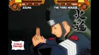 Naruto Shippuden Ultimate Ninja 5: PCSX2 Asuma Vs Sarutobi