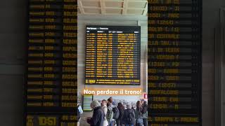 Italiano in stazione: il tabellone delle partenze #viaggi #travel