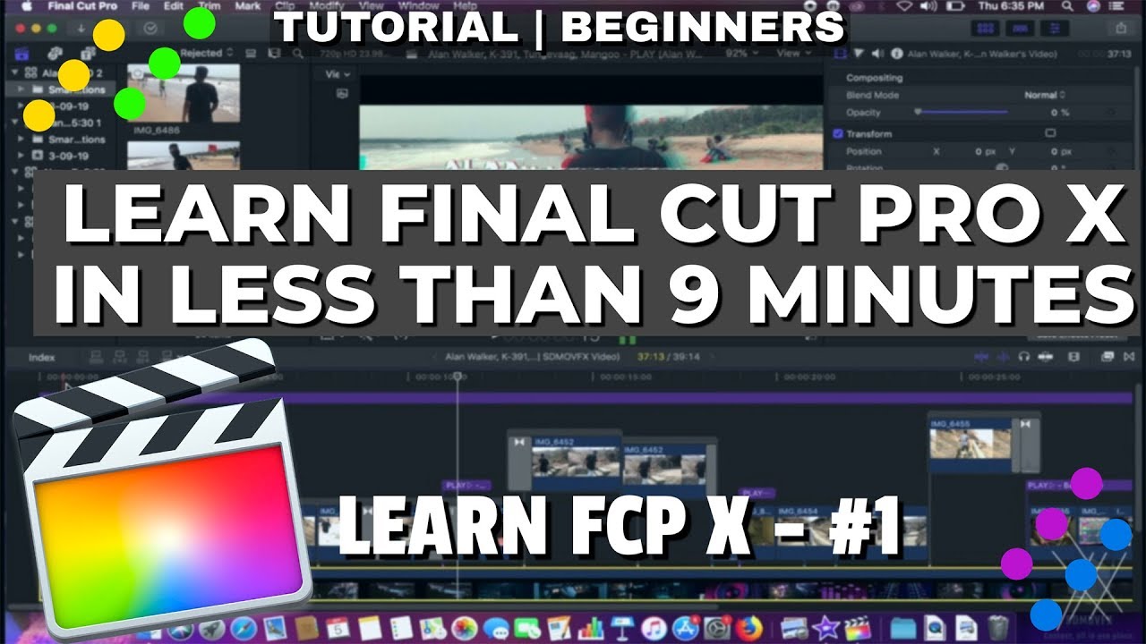 Final Cut Pro X Tutorial for Beginners in 9 Mins | SDMOVFX - YouTube