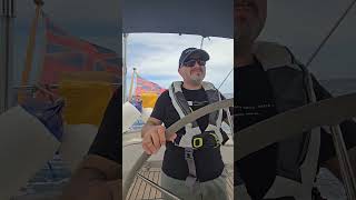 Rustler 42 in the Caribbean. 15 to 20 kts on the beam... Just perfect! #shorts