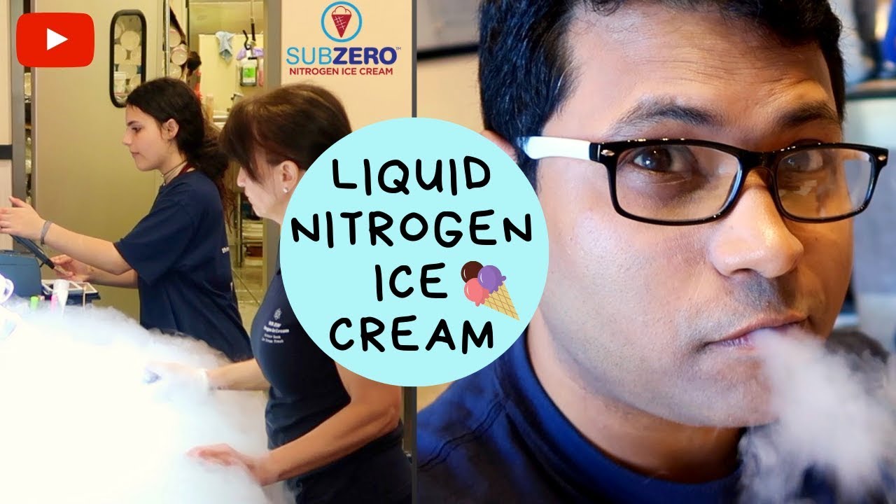 Nitrogen Ice Cream || Dragon Breath Balls || Subzero Liquid Nitrogen Ice Cream - YouTube