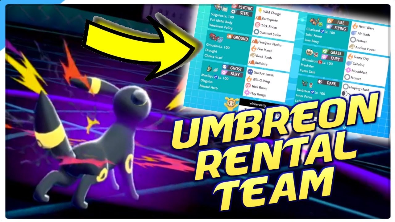 Umbreon Rental Team! Pokemon VGC 2022 Sword and Shield Competitive ...