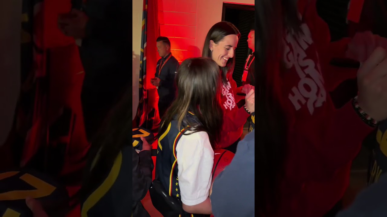 Caitlin Clark Signing Autographs & Sophie Cunningham Being Hilarious Behind Her 😂