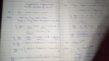 NCERT 12 Maths Ex 5.5 Chapter 5 cont.&Differentiation.