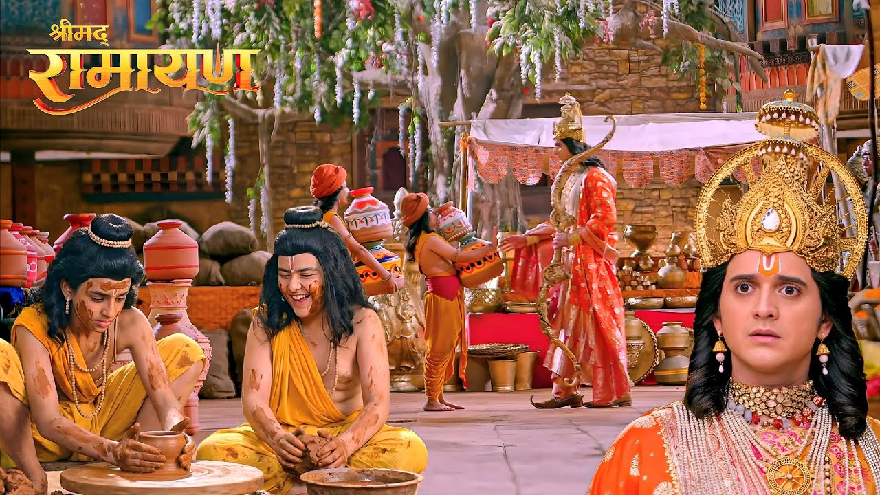 पिता श्रीराम से दूर रहने को लव-कुश ने अपनाया कुम्हार का वेश|| Shrimad Ramayan