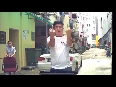 road trippin oct2018 friend of driver of bmw blocked service road @ liang seah street