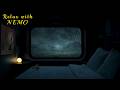 Rainy Night Train Journey Dimly Lit Sleeper Train Ambience For Sleep Relaxing Train Rain Sound 