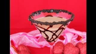 How to Make Chocolate Martini Cocktails -- The Best Valentines Day Romantic Drink Idea Ever