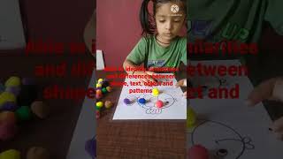 Visual Discrimination Activity - Pom pom activity #shorts